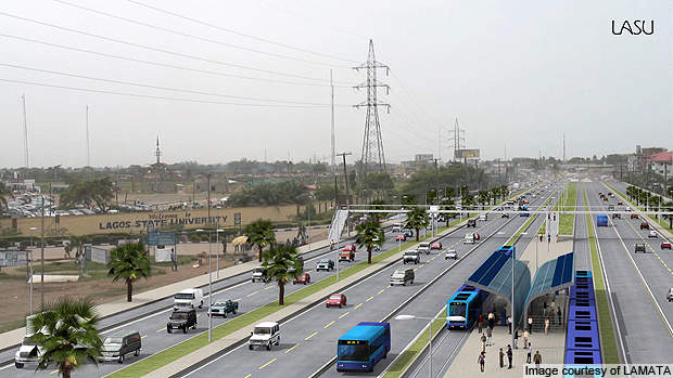 Système de transport en commun ferroviaire de Lagos, Nigéria