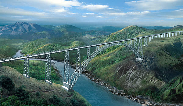Chenab Bridge, Jammu and Kashmir, India
