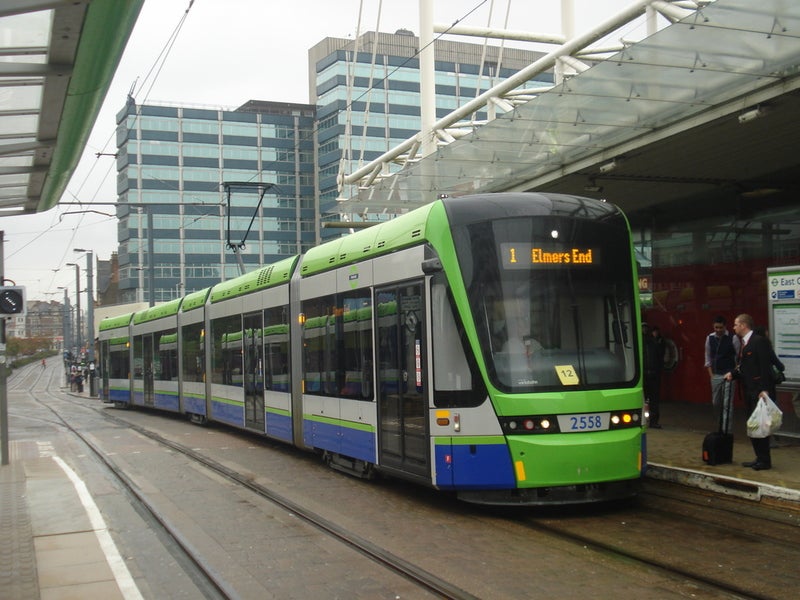 A London tram at East Croydon