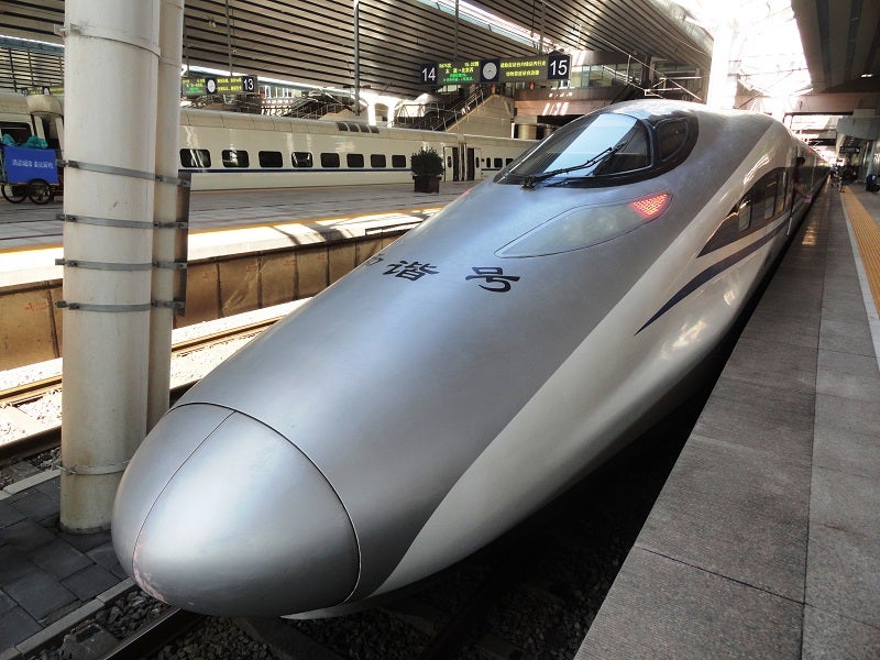 China high speed rail evolution