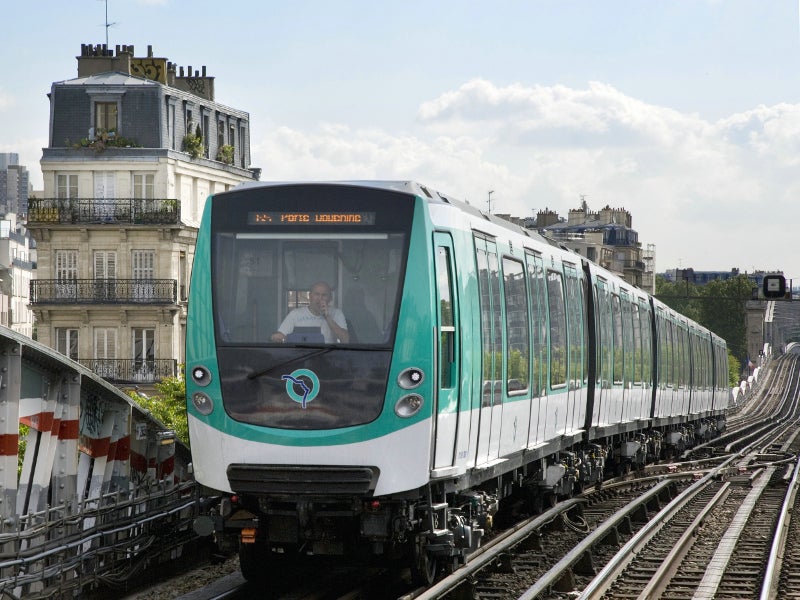 Paris Metro - a rapid transit metro system serving the city of Paris, France