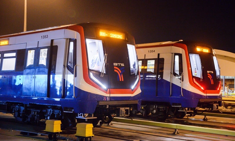 The 22 four-car trains were built at the Bozankaya factory in Ankara and will operate on the BTS Green Line. Credit: Siemens Mobility