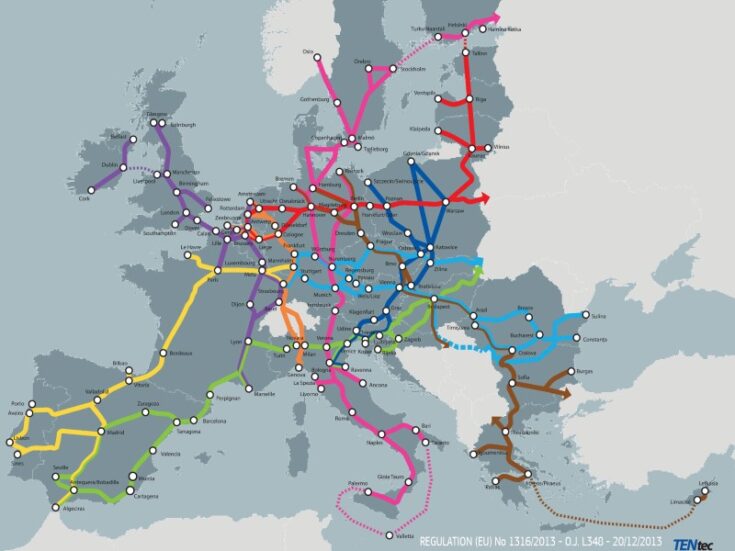 Mapping out Europe’s TEN-T Core Network corridors