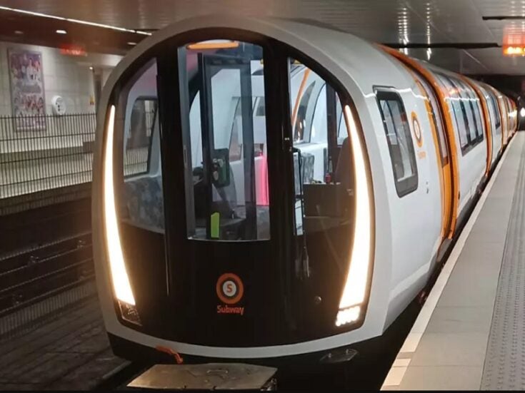 Glasgow Subway in Scotland conducts trial run for new train