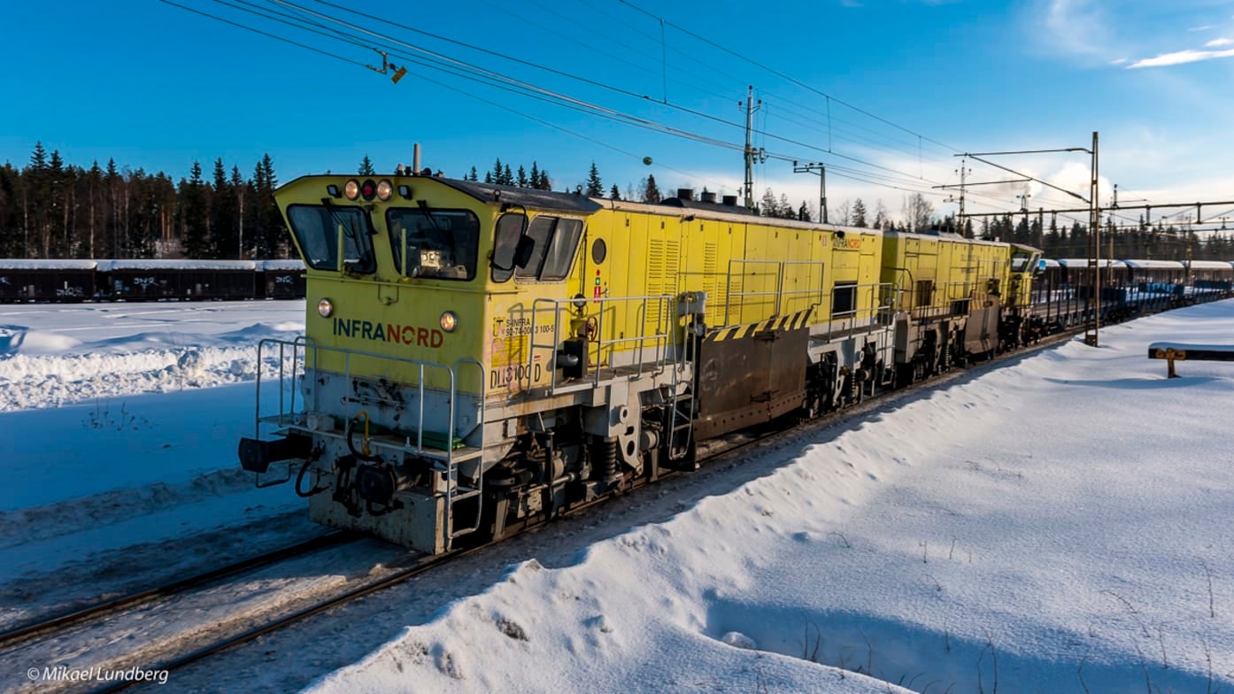 to a locomotive in winter analysis