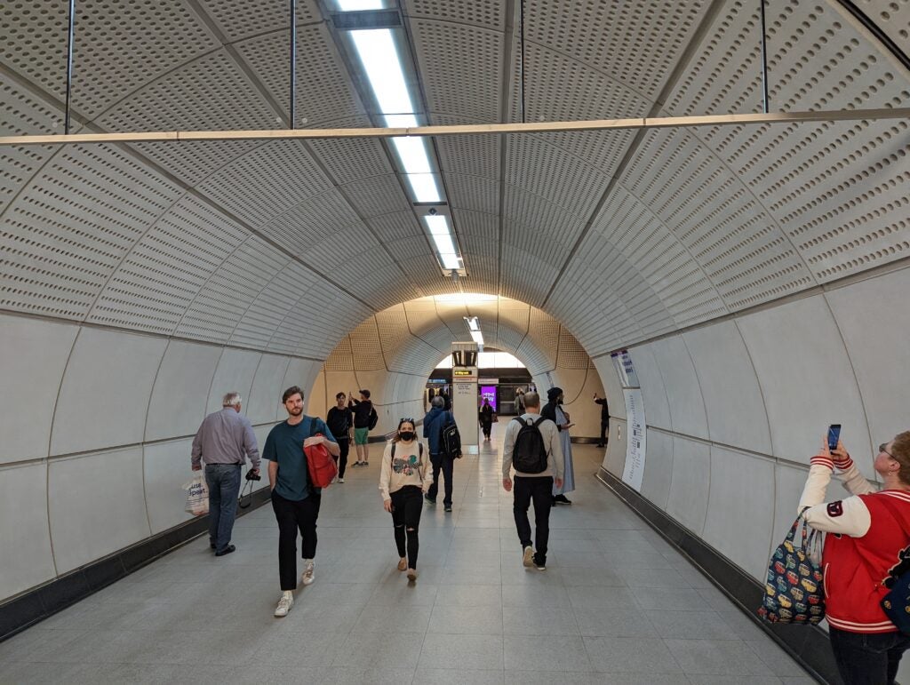 Photo of Whitechapel Station corridor