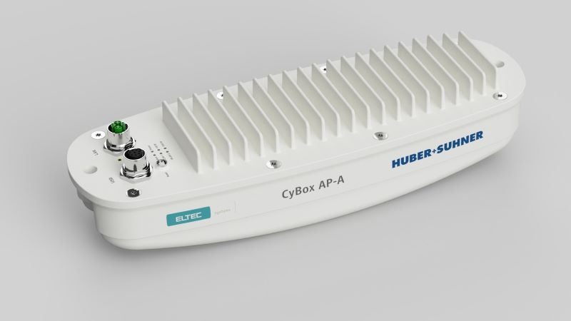 ELTEC CyBox AP-A Access Point with Integrated Compact Antenna From HUBER+SUHNER Optimises Small Cell Communication in Trains