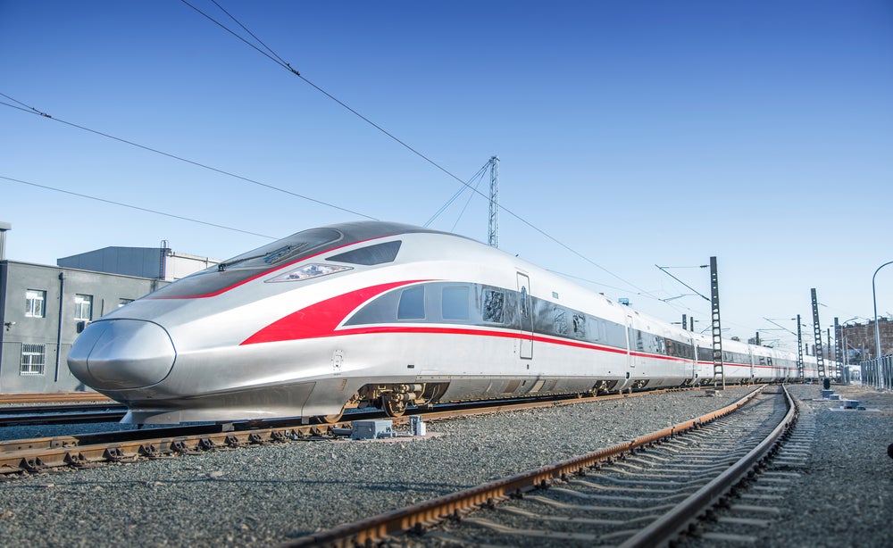 A high speed train in Beijing