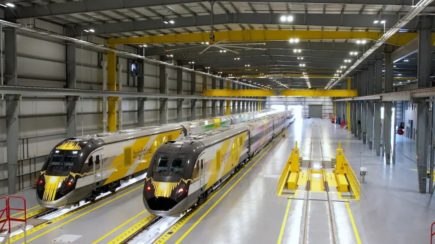 Brightline unveils new $100m train maintenance facility in US