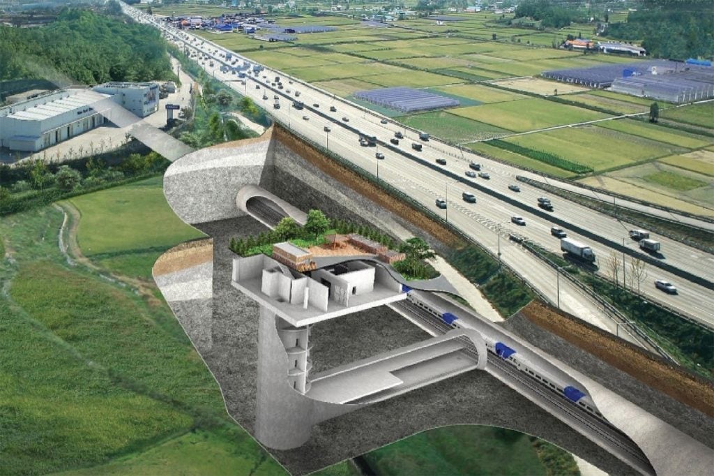 Render of the Yulhyeon Tunnel