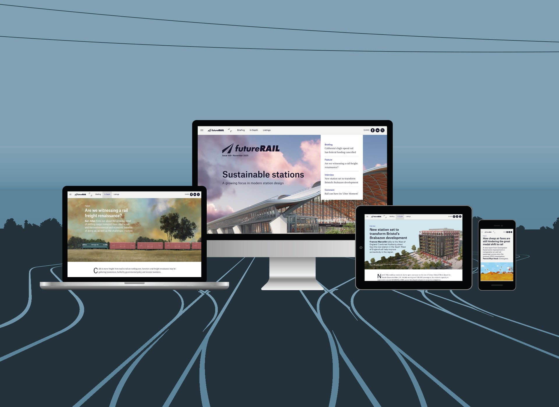 Sustainable stations: Future Rail 109 is out now!