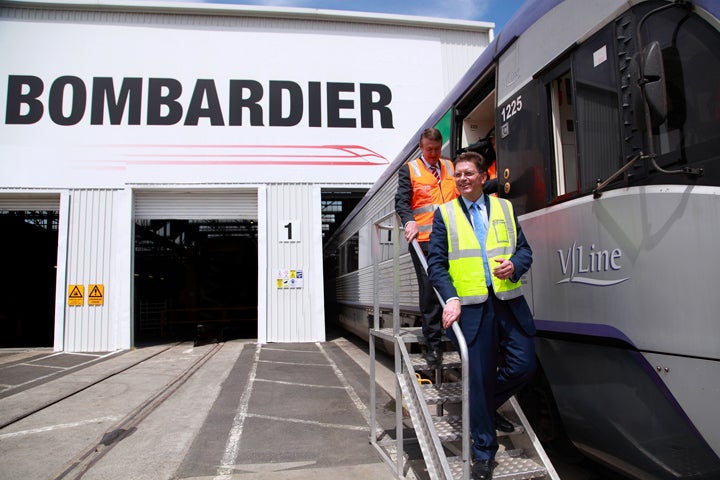 Bombardier- V-Line train